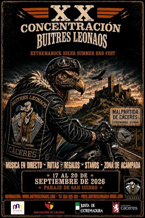 XX CONCENTRACIÓN INTERNACIONAL DE MOTOS BUITRES LEONAOS 2026
