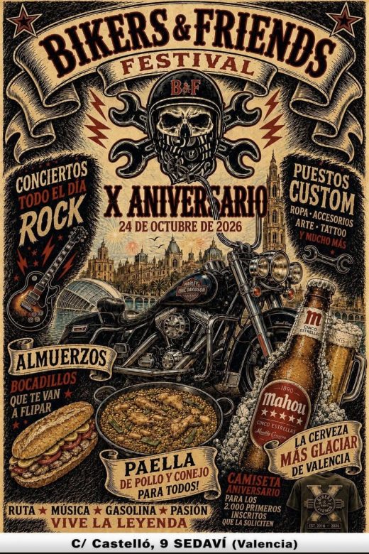 BIKERS & FRIENDS X ANIVERSARIO
