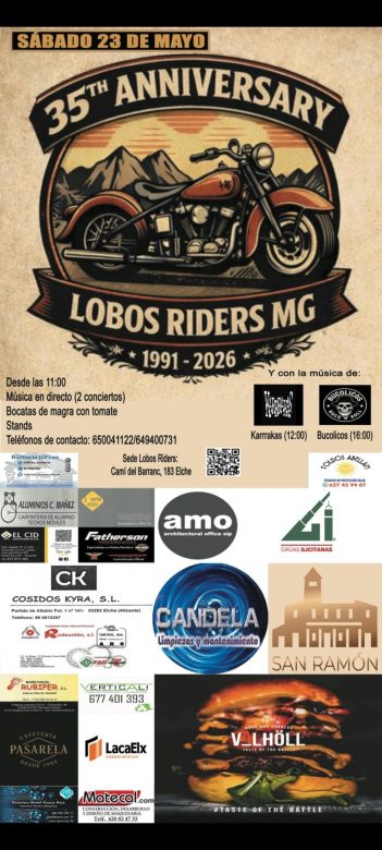 LOBOS RIDERS MG 35 Aniversario